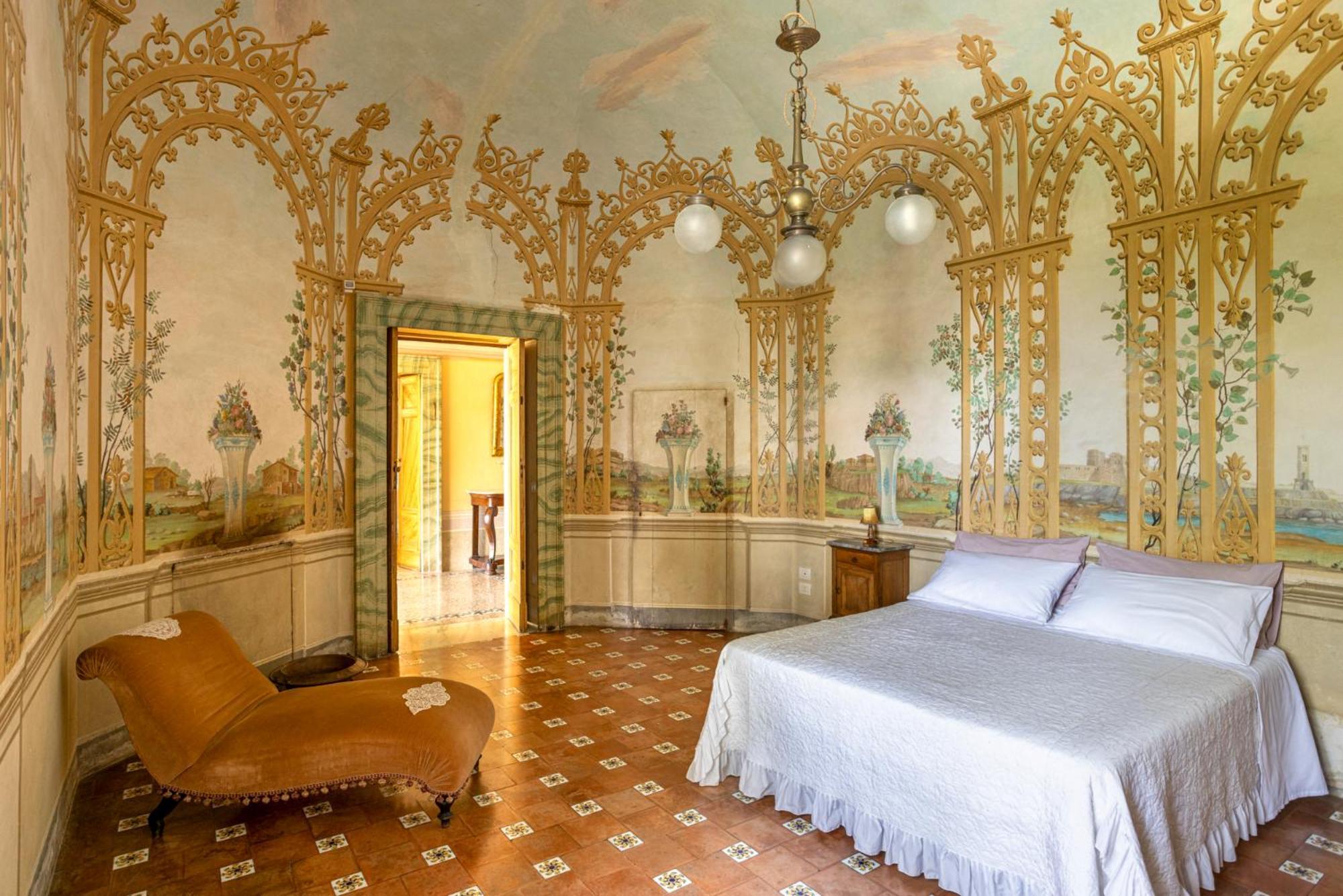 Entire Private Floor In An 1800S Frescoed Villa With Historic Park - Villa Mastrangelo Colli del Tronto Esterno foto
